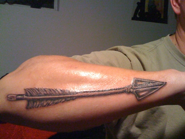 compound bow and arrow tattoos