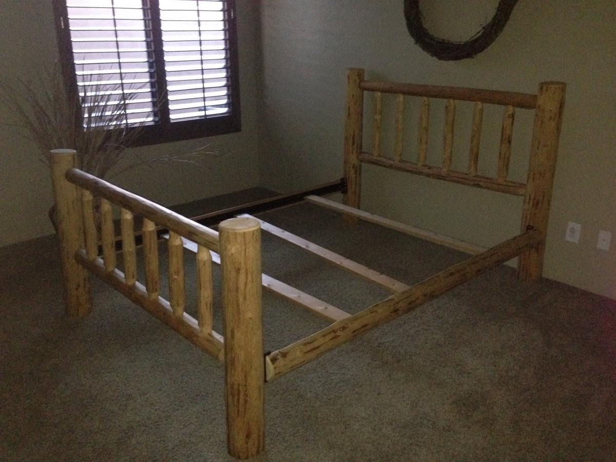 Log Bed Frame For Sale (Queen Size) - Classified Ads - CouesWhitetail