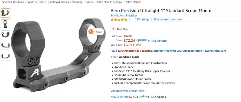 Screenshot_2020-08-15 Amazon com Aero Precision Ultralight 1 Standard Scope Mount, Anodized Black, Model Number APRA210100 [...].png