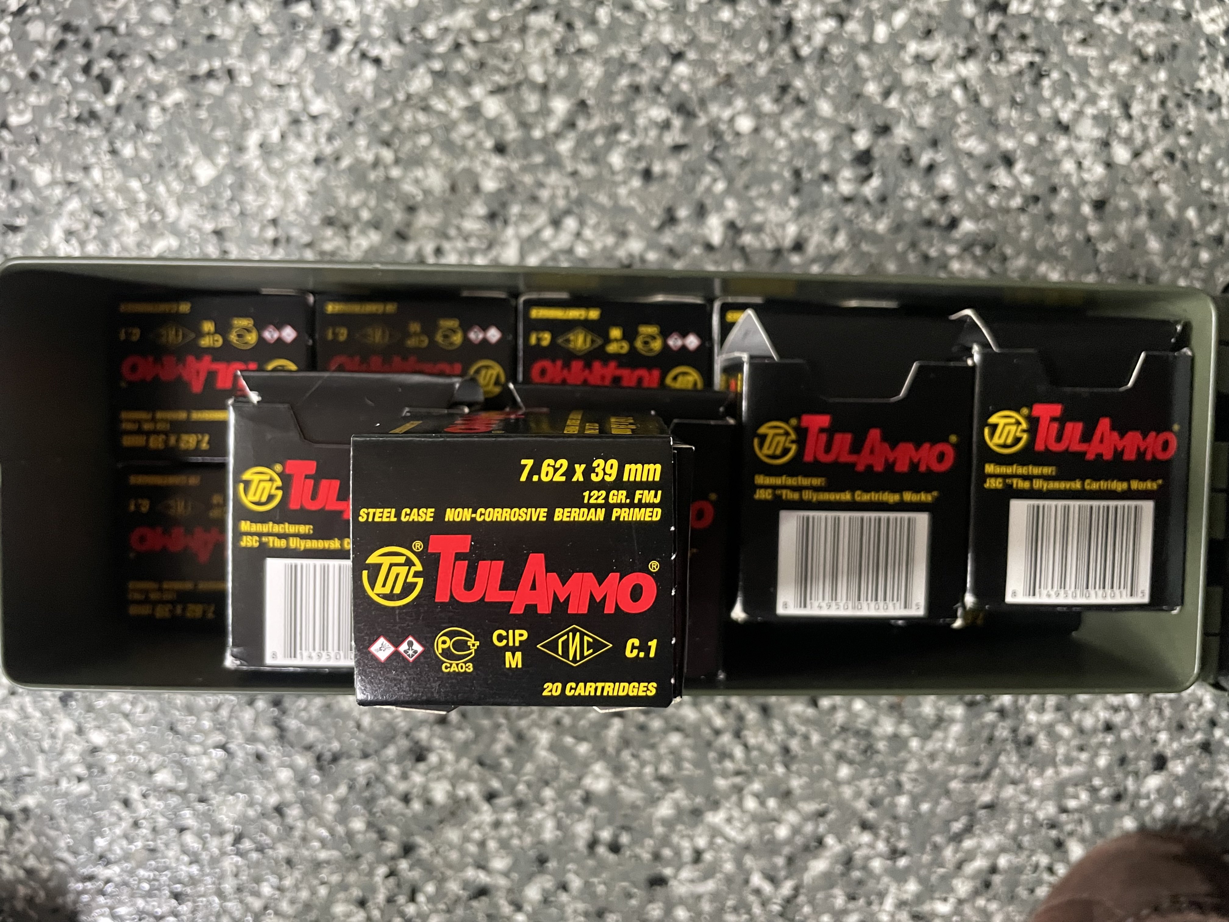 Tula 7 62x39 ammo 122 grain fmj steel case classified ads