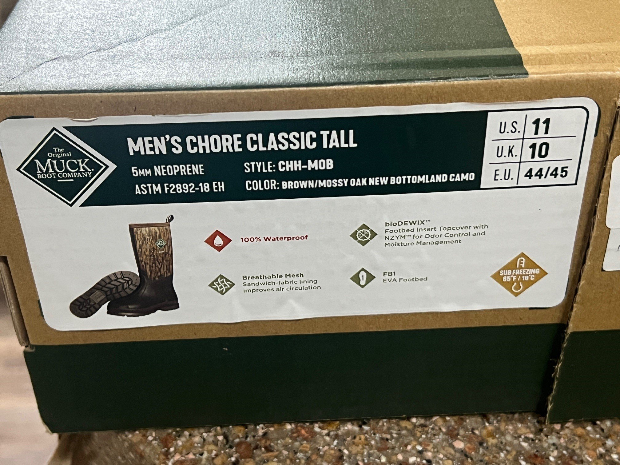 WTS - Muck Boots Chore Mossy Oak size 11 - Classified Ads ...