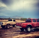 red tacoma in the mud july 24 2012