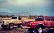 red tacoma in the mud july 24 2012