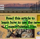 How to use CouesWhitetail.com