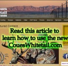 How to use CouesWhitetail.com